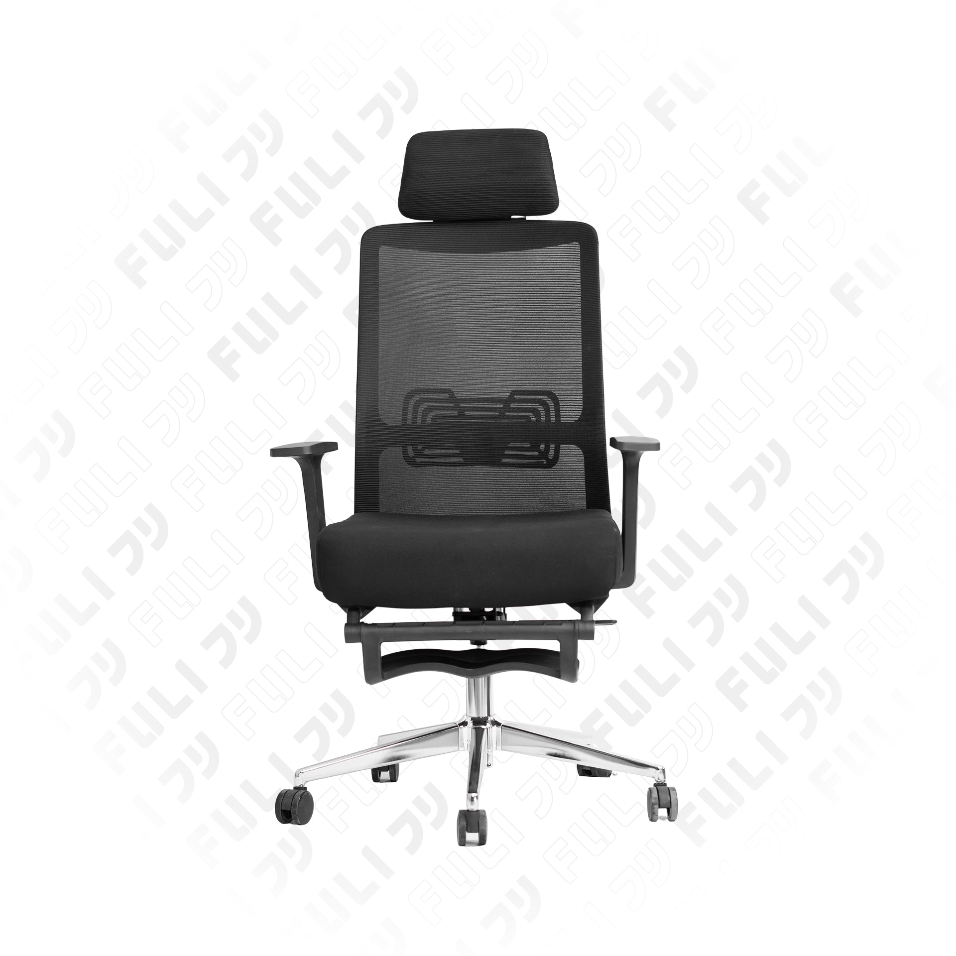 เซตนั่งเพลินผ่อนคลายสบายตา | FULI X9 Memory Foam ErgoMesh Office Chair - Black + Ergo Massage Neck Pillow + Smart Eye Massager