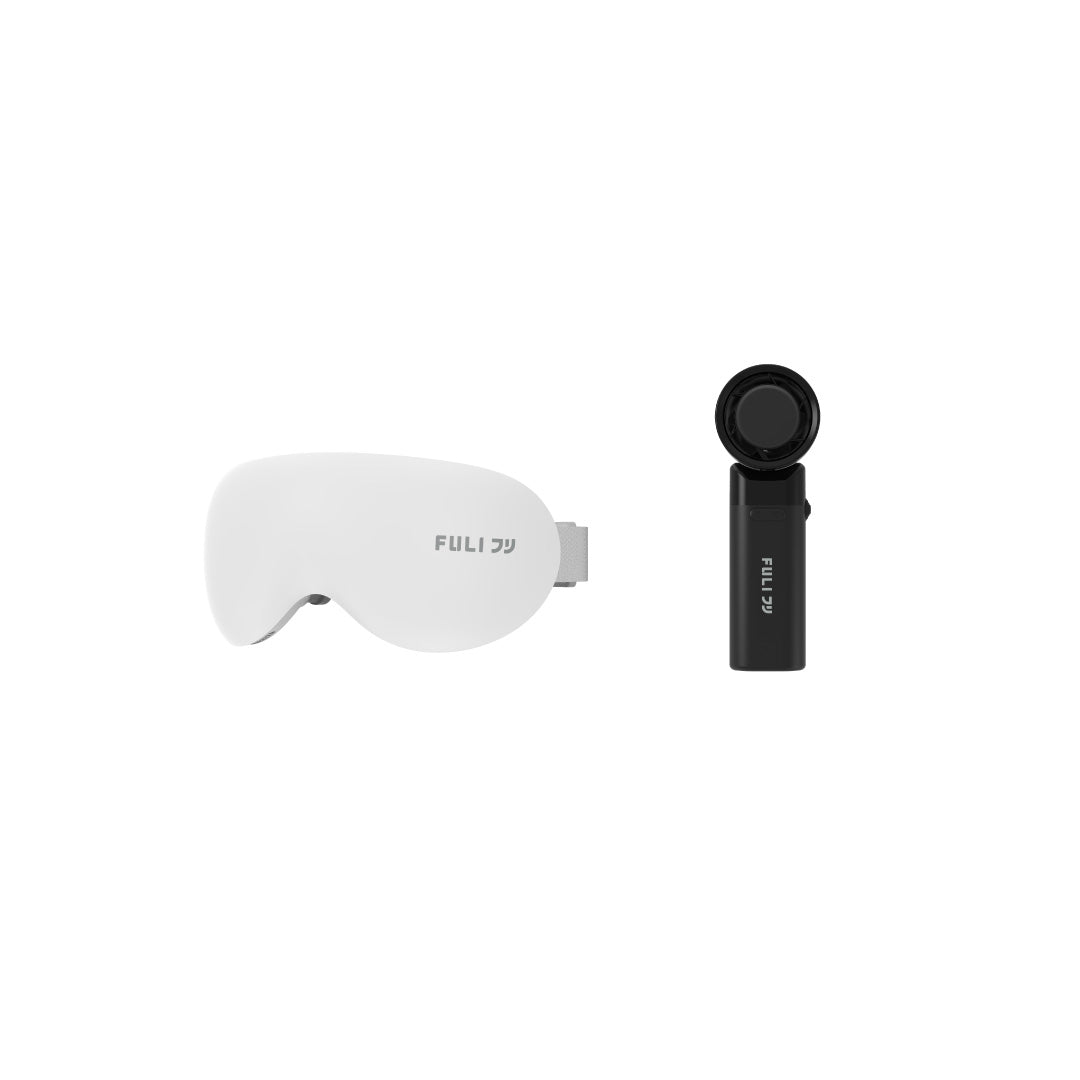 เซตลมแรงประคบเย็น | FULI Eye Massager Pro + ICE Cooling Mini Fan - 10K RPM