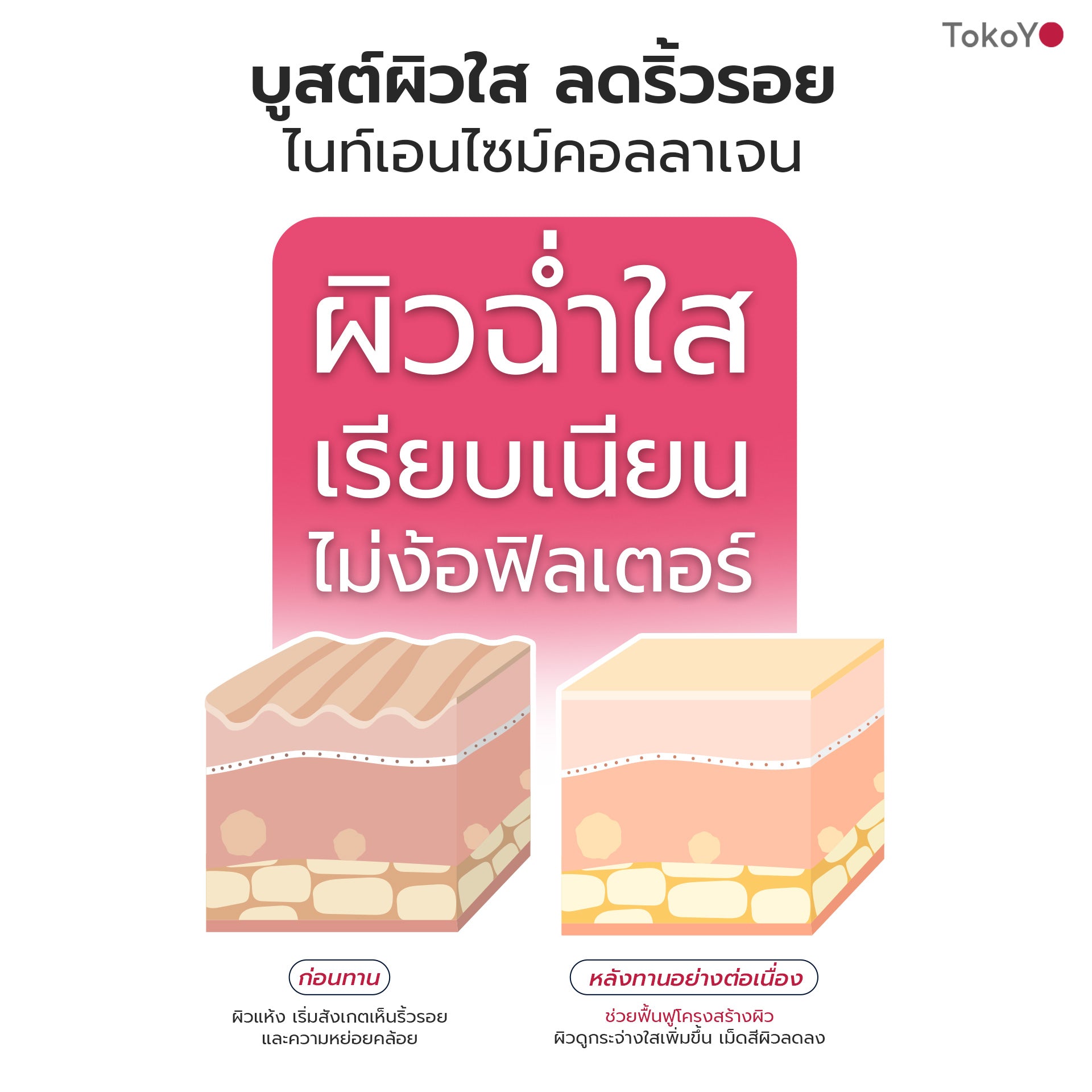 [ซื้อ 1 แถม 1] Tokoyo Night Ex Plus [Burner] & [Beauty] | 30 แคปซูล*2 - รวม 60 แคปซูล