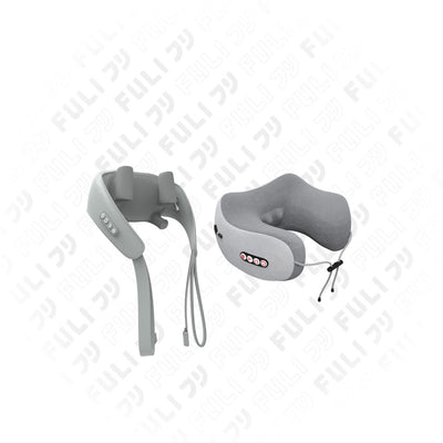 เซตนวดคอบ่าไหล่ฟินสบายคอ | FULI Neck and Shoulder Massager + FULI Ergo Massage Neck Pillow