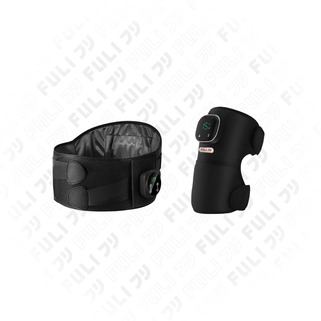 เซตลดปวดเอวตึงเข่า | FULI Waist Massager + FULI ThermoFlex Knee Massager