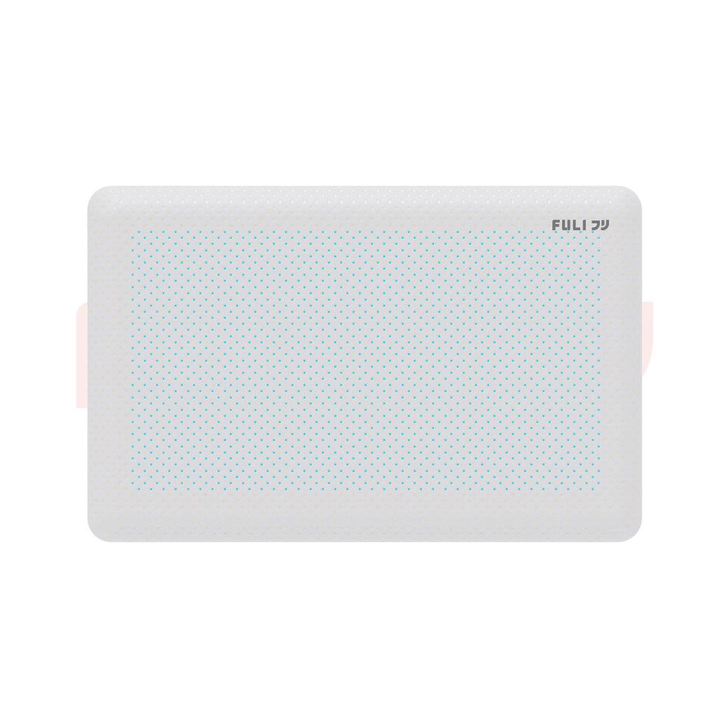 เซตคู่ผ่อนคลาย FULI -5℃ Bread Shape Pillow With Cool Tech Gel+4D Smart Eye Massager
